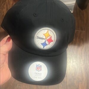 NFL Steelers, one-size-fits-all hat, new with tag black color new